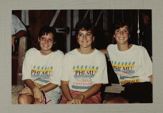 Chapter Consultants in Convention T-Shirts Photograph, July 6-9, 1990 (image)