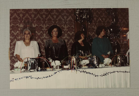 Reid, McCarty, Napper, and King at Carnation Banquet Photograph, July 6-9, 1990 (image)