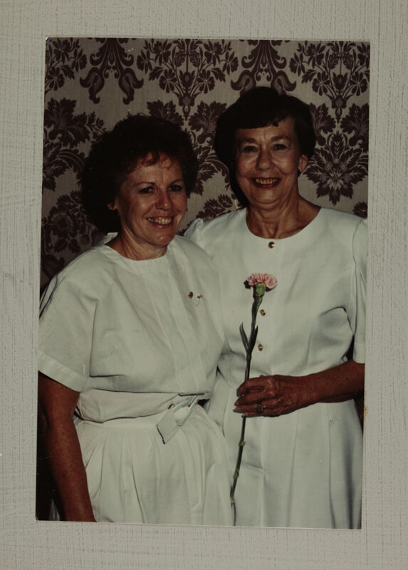 Thelma Ackley and Betty Hollingsworth at Convention Memorial Service Photograph, July 6-9, 1990 (Image)