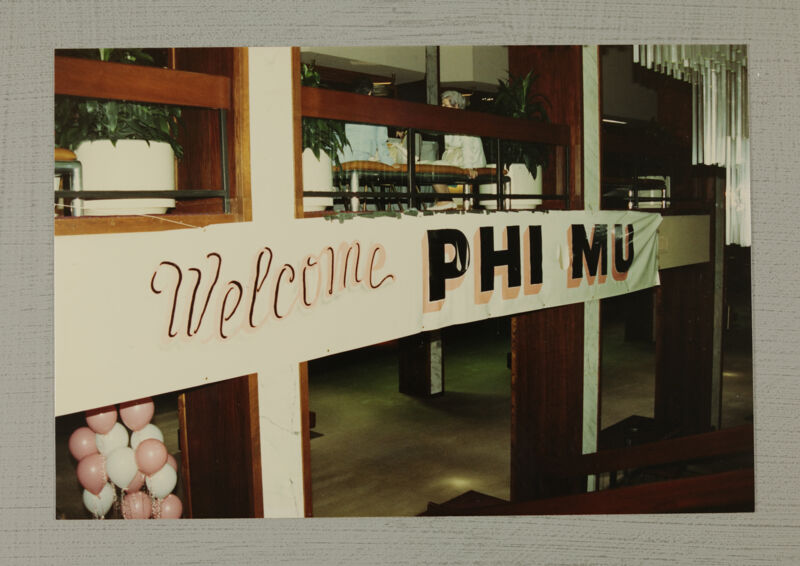 July 6-9 Welcome Phi Mu Banner at Convention Photograph Image