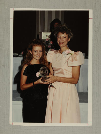 Charlcie Hines and Pam Wadsworth with Convention Award Photograph, July 1-5, 1988 (image)