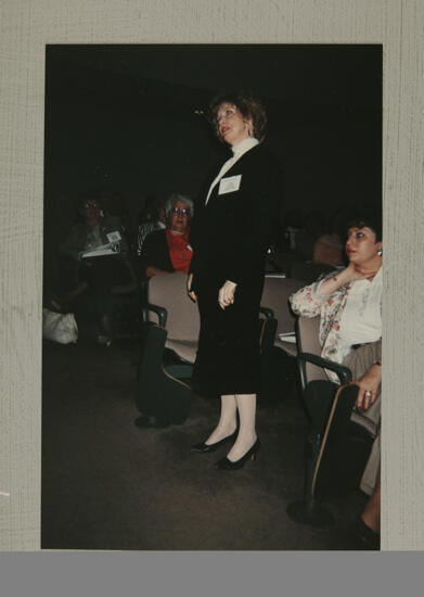 Unidentified Phi Mu Addresses Convention Workshop Photograph, July 1-4, 1994 (image)