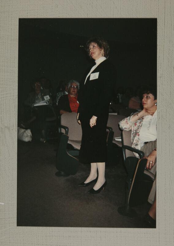 Unidentified Phi Mu Addresses Convention Workshop Photograph, July 1-4, 1994 (Image)