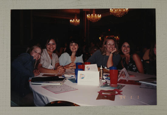 Group of Five at Philanthropy Table Photograph, July 1-4, 1994 (image)