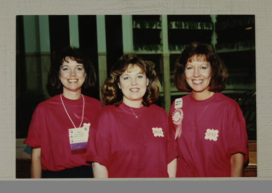 Three Phi Mus in Convention T-Shirts Photograph, July 1-4, 1994 (image)