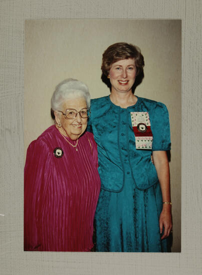 Leona Hughes and Lucy Stone at Convention Photograph, July 1-4, 1994 (image)