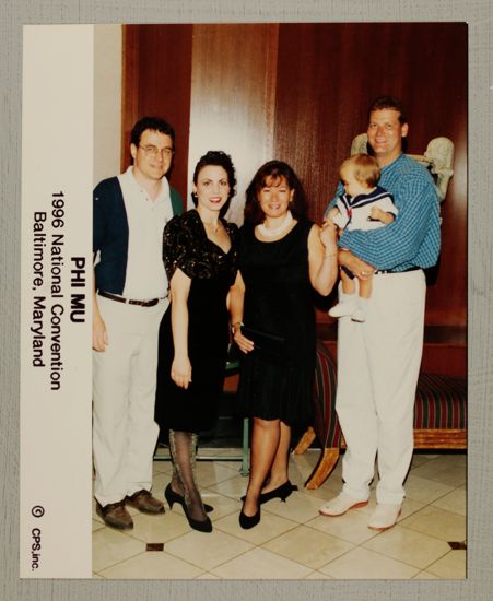 Two Phi Mus with Families at Convention Photograph, July 4-8, 1996 (image)