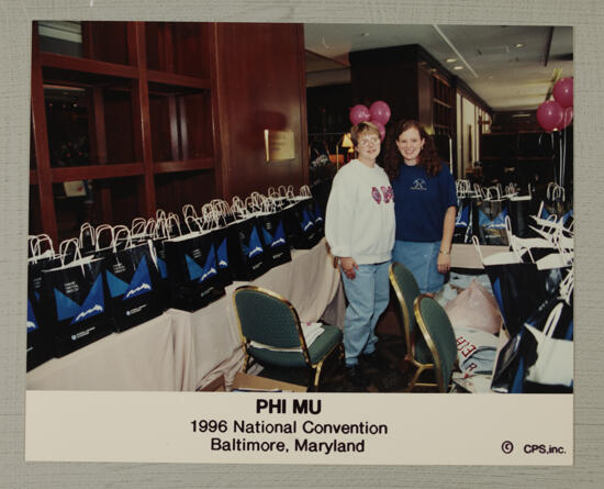 Two Phi Mus With Convention Bags Photograph, July 4-8, 1996 (image)