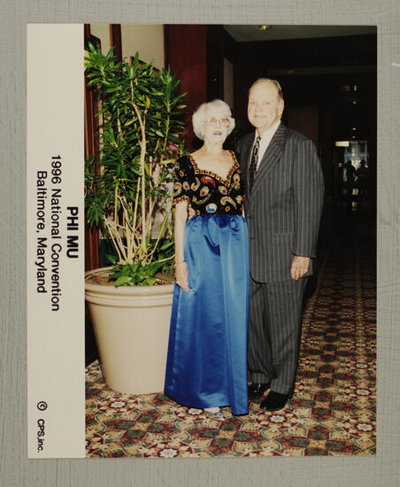 Unidentified Phi Mu and Husband at Convention Photograph, July 4-8, 1996 (image)