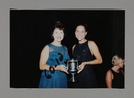 Frances Mitchelson and Unidentified with Convention Award Photograph 3, July 3-5, 1998 (image)