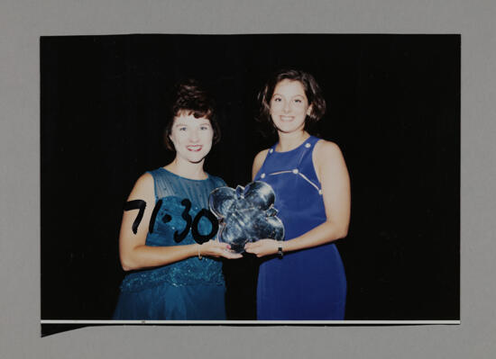 Frances Mitchelson and Unidentified with Convention Award Photograph 1, July 3-5, 1998 (image)