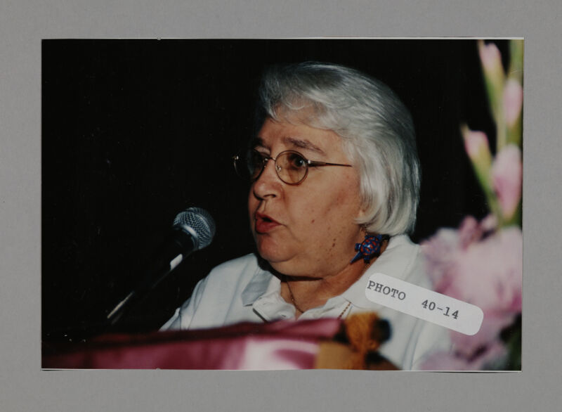 Donna Reed Speaking at Convention Photograph, July 3-5, 1998 (Image)