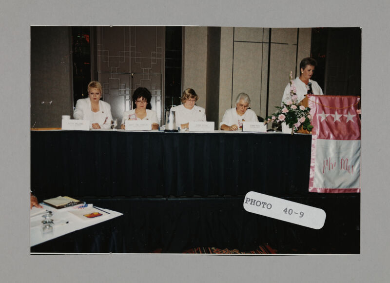 Five Phi Mus at Head Table in Convention Session Photograph 1, July 3-5, 1998 (Image)