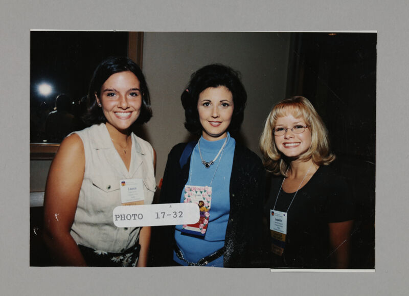 Lauren, Susan, and Jennifer at Convention Photograph, July 3-5, 1998 (Image)