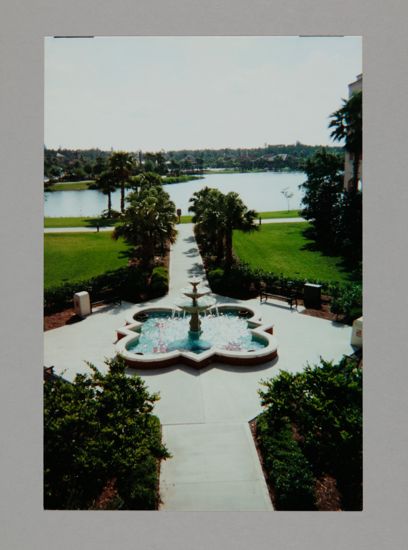 Quatrefoil Fountain at Convention Hotel Photograph 1, July 3-5, 1998 (image)