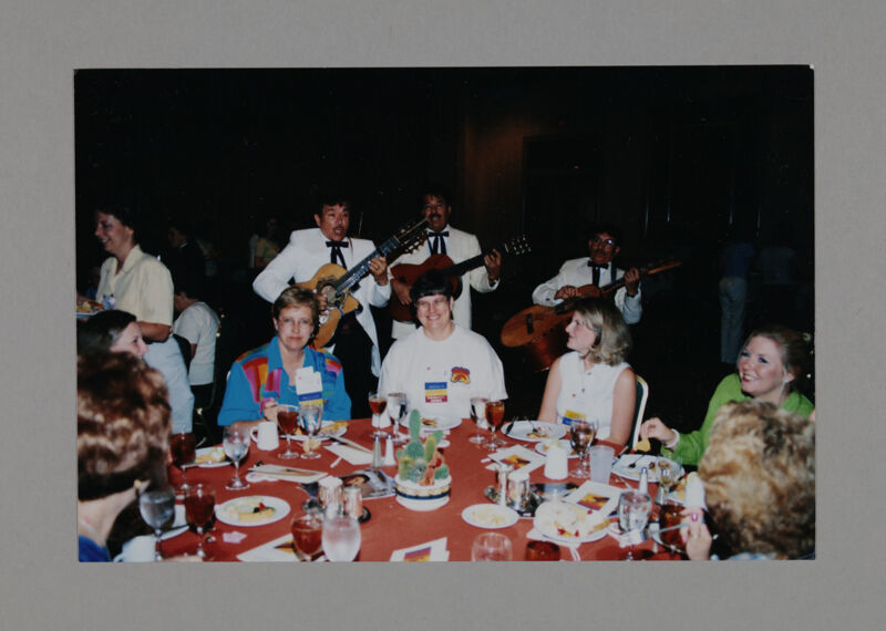 July 3-5 Guitar Players Entertaining at Convention Luncheon Photograph Image