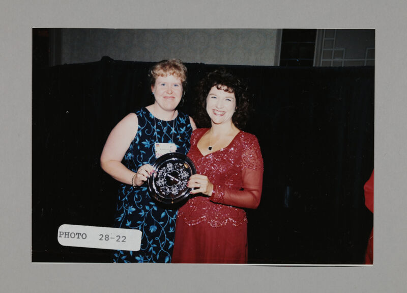 Frances Mitchelson and Unidentified with Convention Award Photograph 4, July 3-5, 1998 (Image)