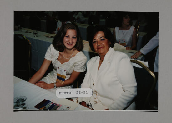 Karey Johnson and Unidentified in Convention Session Photograph, July 3-5, 1998 (image)