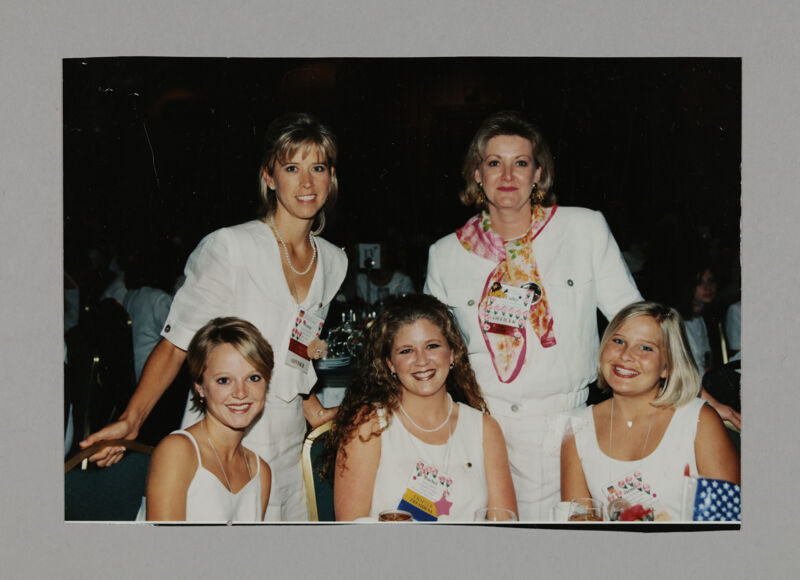 Five Phi Mus at Convention Sisterhood Luncheon Photograph, July 3-5, 1998 (Image)