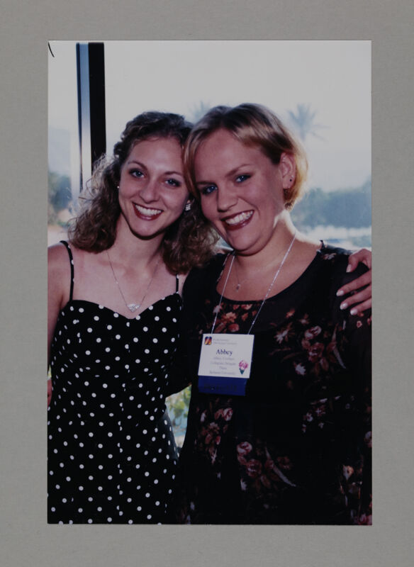 Abbey Everhart and Unidentified at Convention Photograph, July 3-5, 1998 (Image)