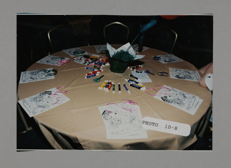 Foundation Philanthropy Party Table at Convention Photograph, July 3-5, 1998 (Image)