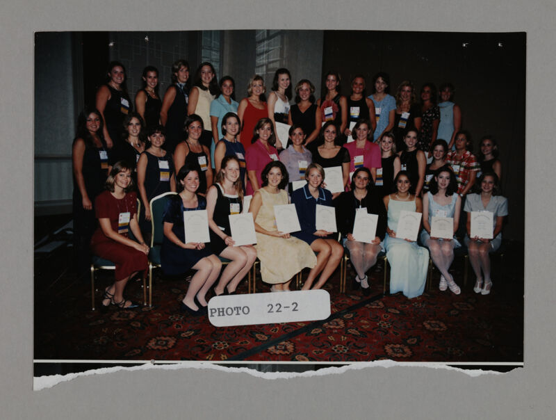 Chapter Total Award Winners at Convention Photograph, July 3-5, 1998 (Image)