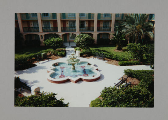 Quatrefoil Fountain at Convention Hotel Photograph 2, July 3-5, 1998 (image)