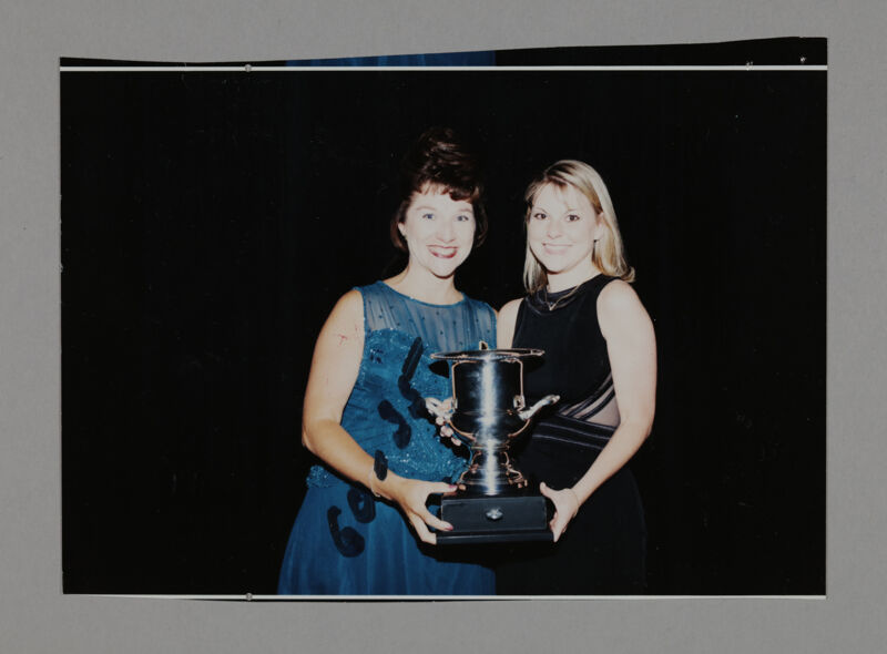 Frances Mitchelson and Shelly Favre with Convention Award Photograph 2, July 3-5, 1998 (Image)