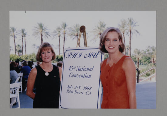 Two Phi Mus by Convention Sign Photograph 2, July 3-5, 1998 (image)