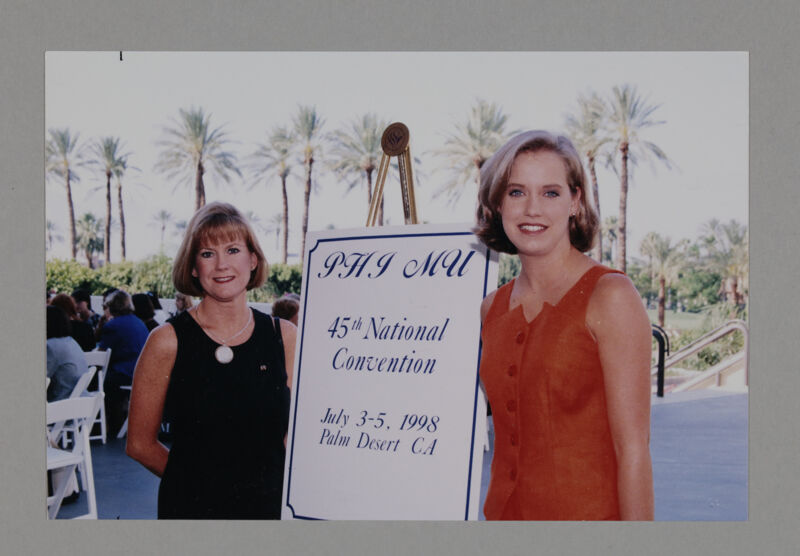 Two Phi Mus by Convention Sign Photograph 2, July 3-5, 1998 (Image)