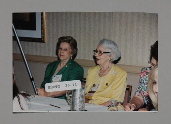 Adele Williamson and Polly Freear in Convention Workshop Photograph, July 3-5, 1998 (image)