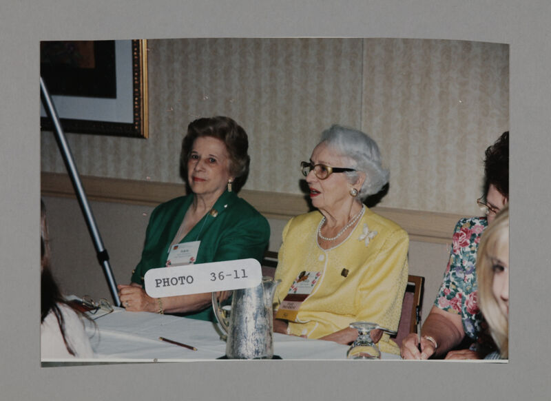 Adele Williamson and Polly Freear in Convention Workshop Photograph, July 3-5, 1998 (Image)