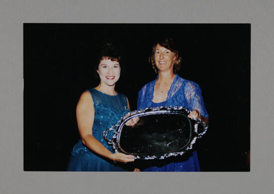 Frances Mitchelson and Unidentified with Convention Award Photograph 12, July 3-5, 1998 (image)