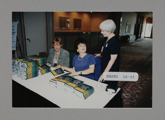 Ann Marie Sabath Signing Books at Convention Photograph 2, July 3-5, 1998 (image)