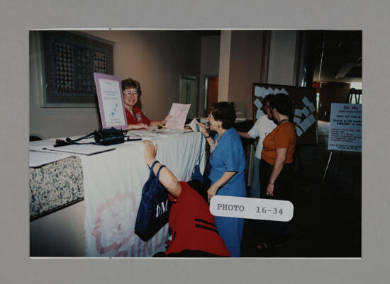 Foundation Registration Table at Convention Photograph, July 3-5, 1998 (image)