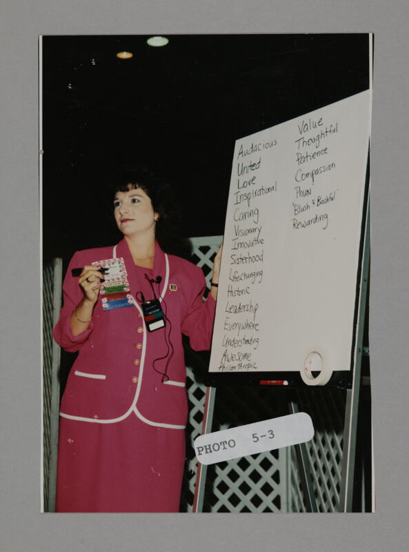 Frances Mitchelson Leading Convention Workshop Photograph, July 3-5, 1998 (Image)