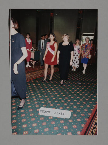 Convention Pages Escorting Phi Mus Into Banquet Photograph 1, July 3-5, 1998 (image)