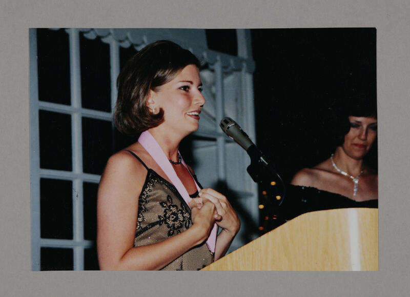 Collegiate Achievement Award Winner Speaking at Convention Photograph, July 3-5, 1998 (Image)