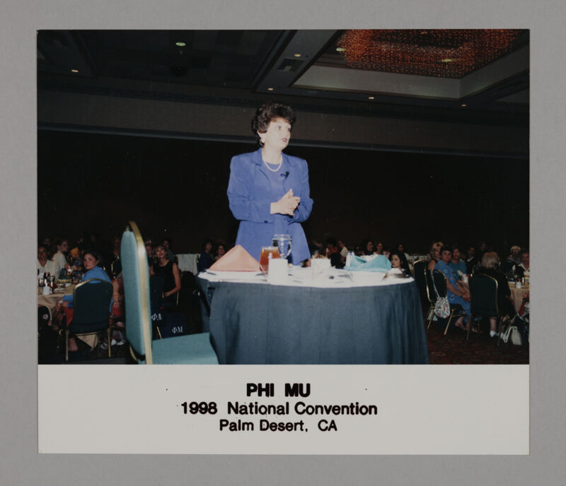 Ann Marie Sabath Speaking at Convention Photograph 1, July 3-5, 1998 (Image)
