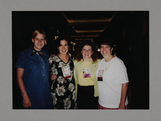 Unidentified, Eickhoff, Roland, and Carroll at Convention Photograph, July 3-5, 1998 (image)