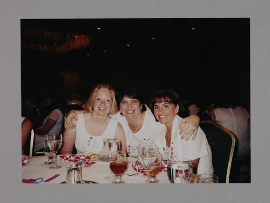 Becky, Teresa, and Mandy at Convention Sisterhood Luncheon Photograph, July 3-5, 1998 (image)