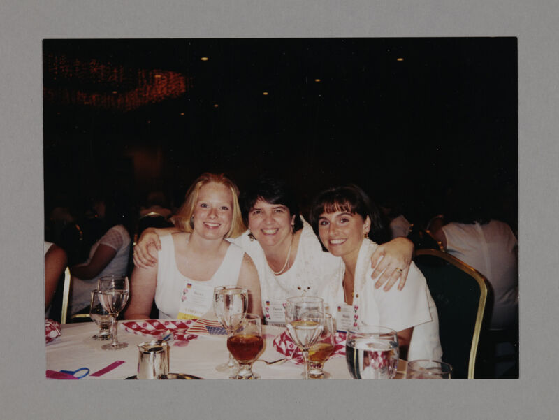 Becky, Teresa, and Mandy at Convention Sisterhood Luncheon Photograph, July 3-5, 1998 (Image)