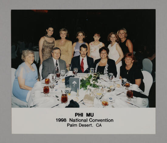 Executive Office Staff at Convention Banquet Photograph, July 3-5, 1998 (image)