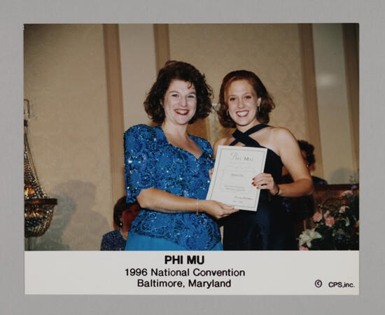 Frances Mitchelson and Convention Award Winner Photograph 5, July 4-8, 1996 (image)