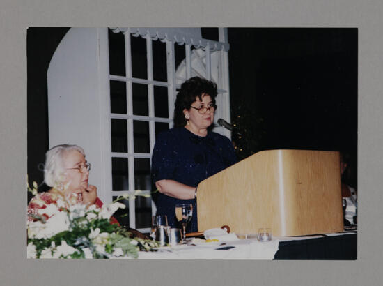 Mary Jane Johnson Speaking at Convention Photograph, July 3-5, 1998 (image)