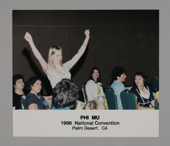 Phi Mu Gestures in Convention Session Photograph 1, July 3-5, 1998 (image)