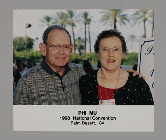 Betty Wilkinson and Husband at Convention Photograph, July 3-5, 1998 (image)