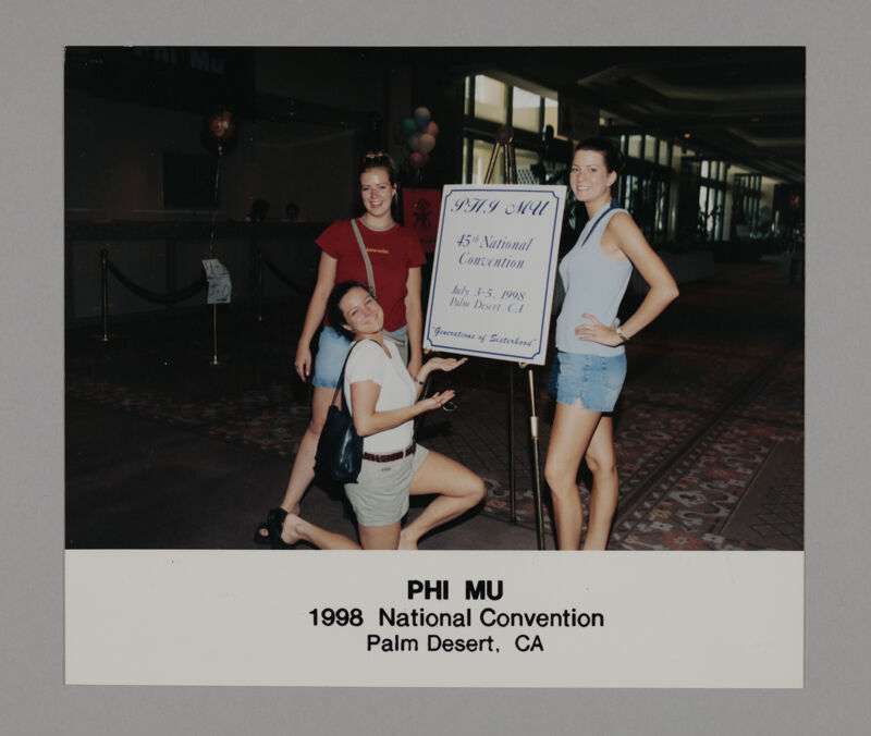 July 3-5 Three Phi Mus by Convention Sign Photograph Image