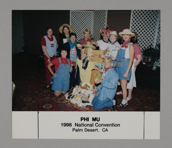 Phi Mus in Costumes for Convention Officers' Luncheon Photograph 1, July 3-5, 1998 (image)