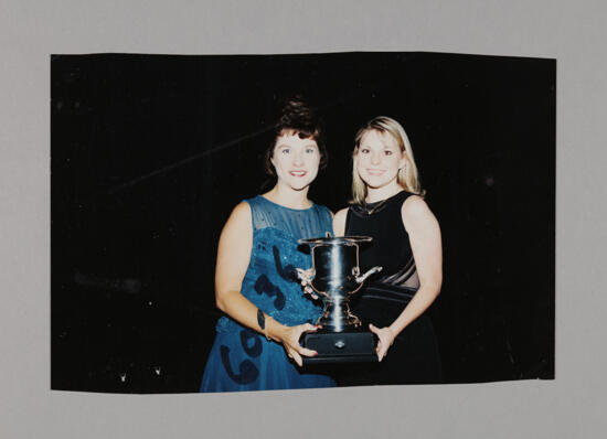 Frances Mitchelson and Shelly Favre with Convention Award Photograph 3, July 3-5, 1998 (image)